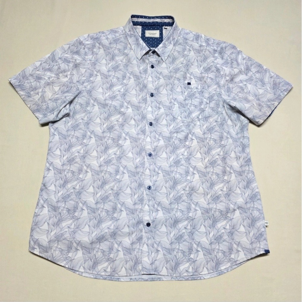 7Diamonds Garden of Light Mens XXL Short Sleeve 4-Way Stretch Shirt Slimming